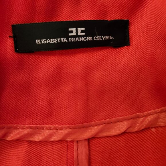 Elisabetta Franchi Celyn women's orange blazer in size XS - Picture 8 of 8